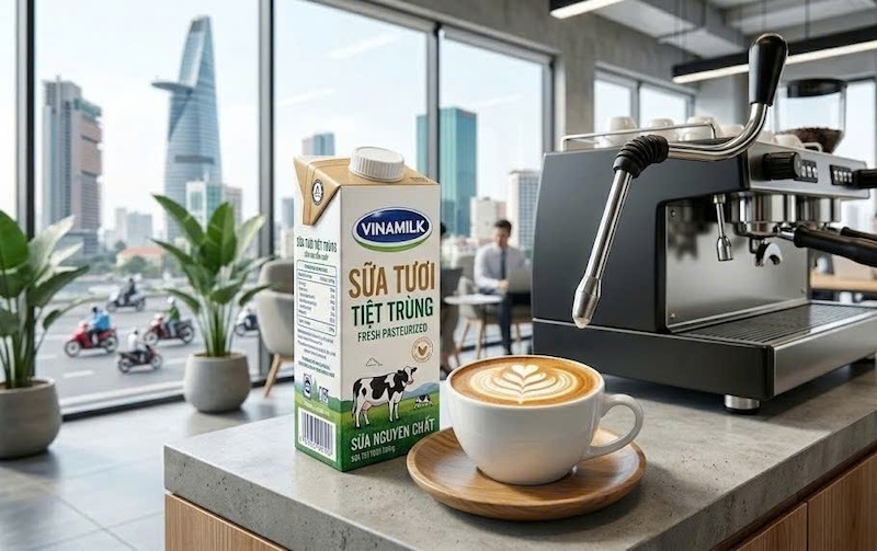 nghệ thuật chọn sữa tươi thanh trùng latte art 2