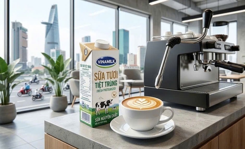 nghệ thuật chọn sữa tươi thanh trùng latte art 3