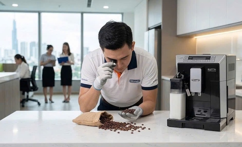 nguồn cafe hạt ổn định chất lượng cho máy pha văn phòng