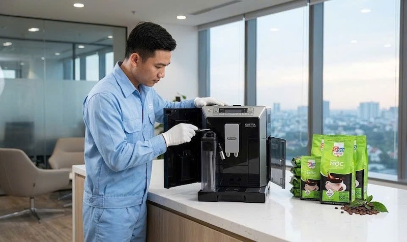 nhà cung cấp hạt cafe rang mộc uy tín cho máy pha tự động 1