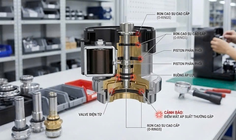 ống thoát nước thải máy pha cafe bị tắc nghẽn 1