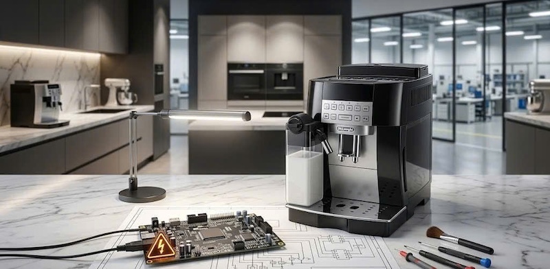 sửa lỗi bo mạch điều khiển máy pha DeLonghi 1