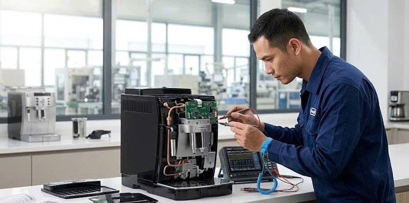 sửa lỗi bo mạch điều khiển máy pha DeLonghi 3