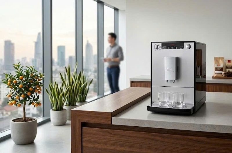 sửa máy pha cà phê tự động Melitta cho văn phòng 2