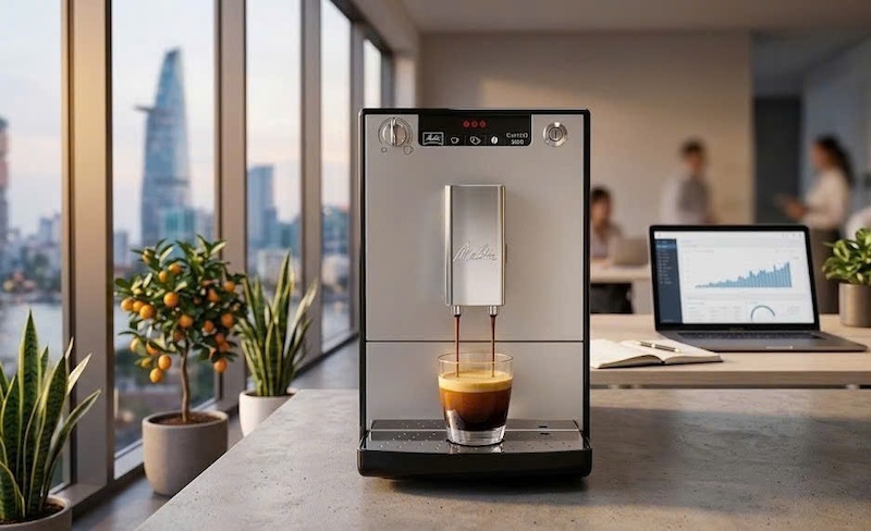 sửa máy pha cà phê tự động Melitta cho văn phòng 3