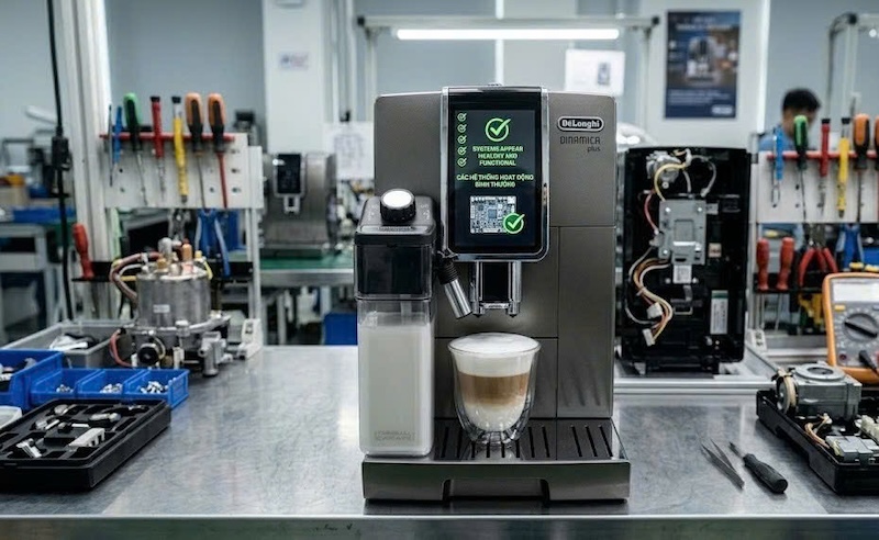 thay bo mạch điều khiển máy pha cafe tự động 3