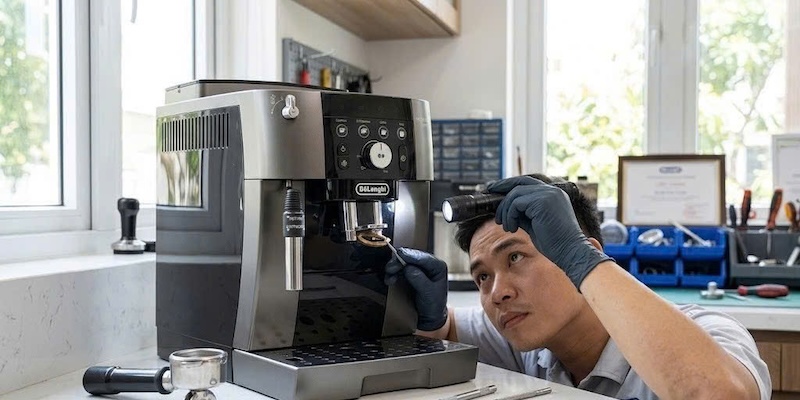 thay gioăng silicone chính hãng cho máy DeLonghi gia đình