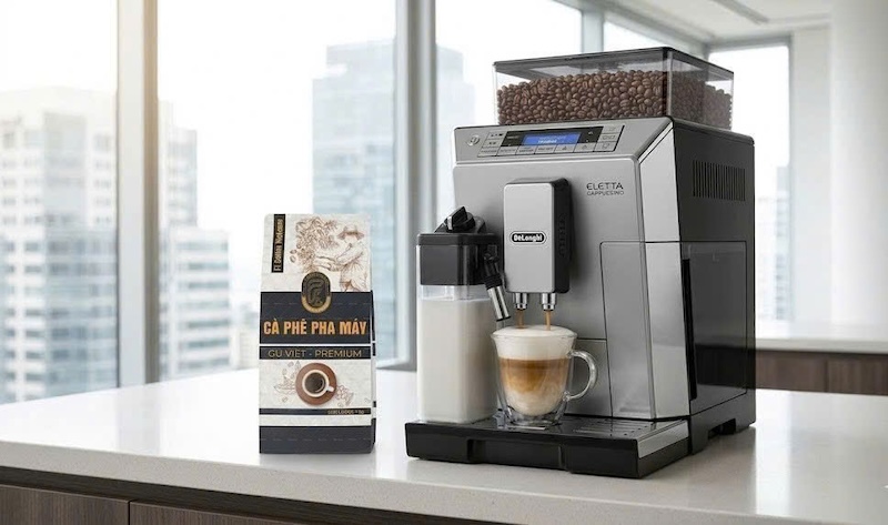 túi hạt cafe rang mộc chuẩn kỹ thuật cho máy pha tự động 1