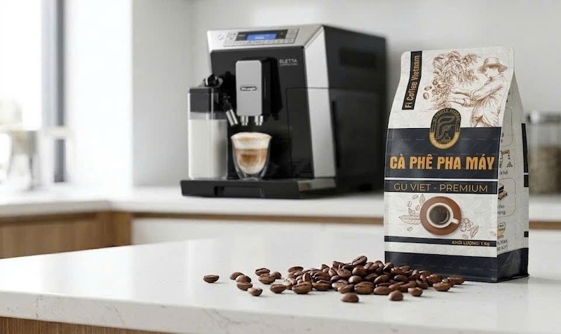 túi hạt cafe rang mộc chuẩn kỹ thuật cho máy pha tự động 2