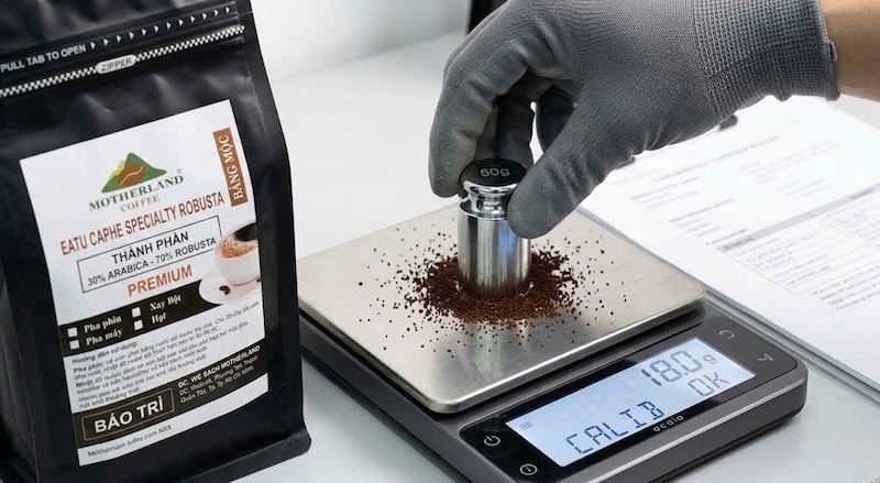 tỷ lệ hao hụt khi xay hạt cafe pha máy 3